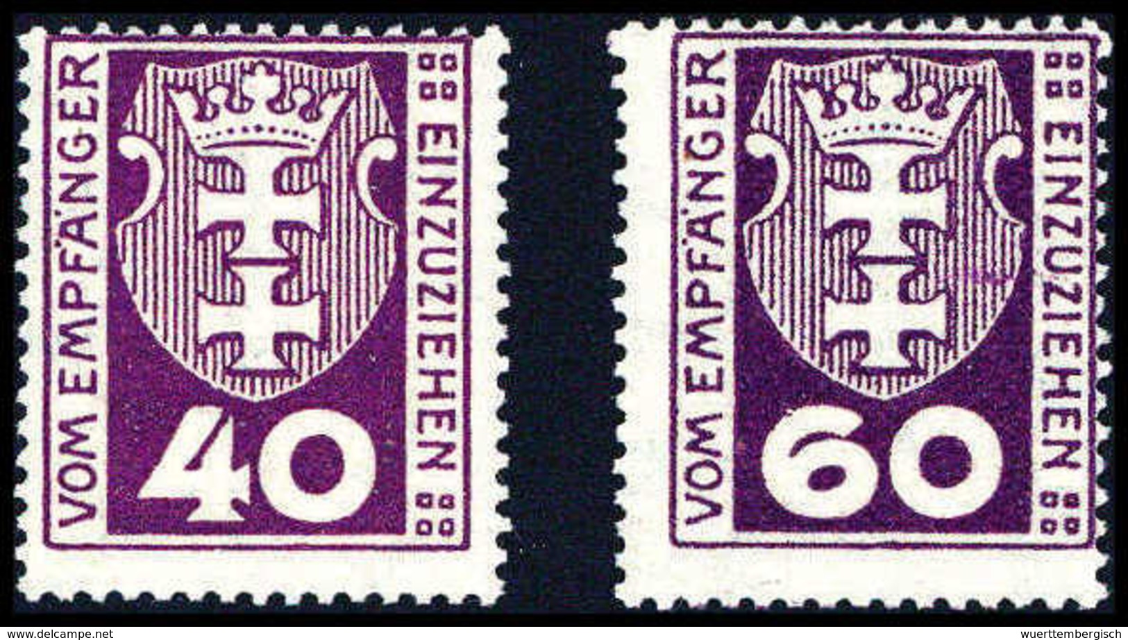 ** 40 Und 60 Pfg., Je Bessere Farbe, Tadellos Postfr., Sign. Gruber BPP.<br/><b>Katalogpreis: 150,-</b> (Michel: 3/4b) - Sonstige & Ohne Zuordnung