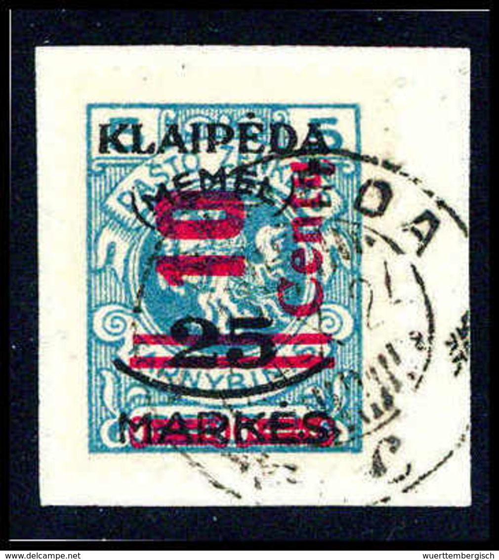 Briefst. 10 C., Aufdrucktype III, Tadelloses Bfstk., Fotoattest Huylmans BPP.<br/><b>Katalogpreis: 500,-</b> (Michel: 23 - Other & Unclassified