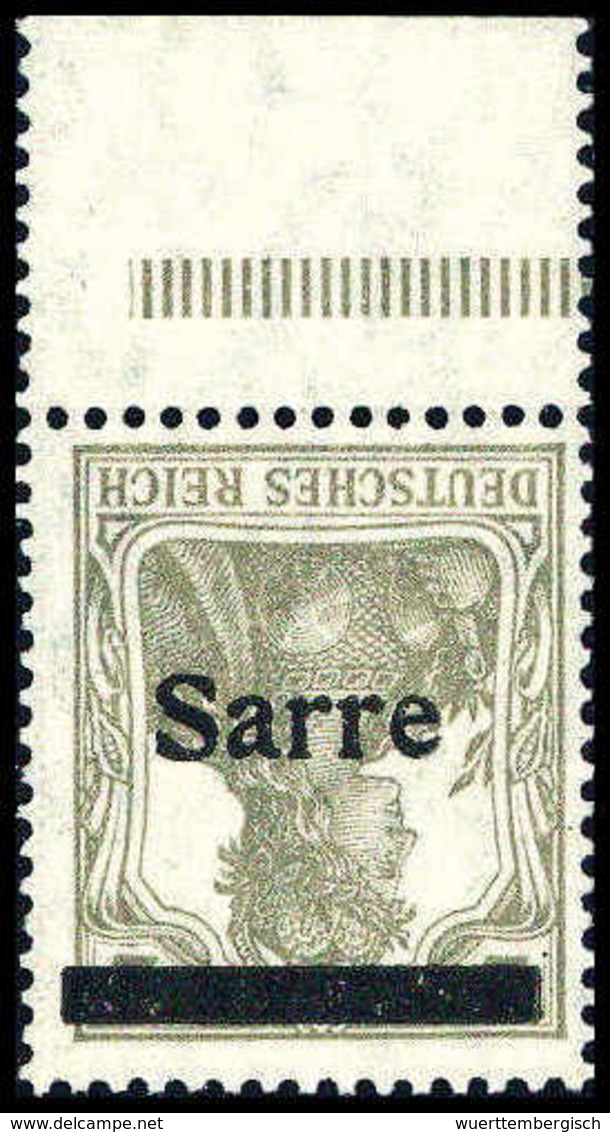 ** 2 Pfg., Abart: Kopfstehender Aufdruck, Tadellos Postfr. Vom Unterrand, Doppelt Sign. Burger BPP.<br/><b>Katalogpreis: - Altri & Non Classificati