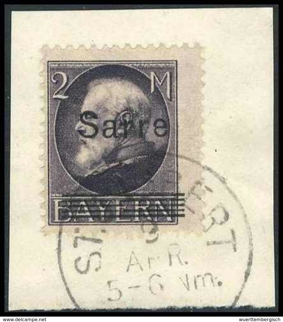 Briefst. 2 Und 3 Mk., Je Tadelloses Bfstk. Mit Stempel ST.INGBERT, Fotobefunde Braun BPP.<br/><b>Katalogpreis: 370,-</b> - Altri & Non Classificati