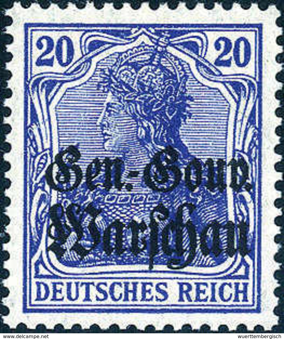 ** 20 Pfg., Tadellos Postfr., Sign. Hey BPP.<br/><b>Katalogpreis: 240,-</b> (Michel: 13d) - Sonstige & Ohne Zuordnung