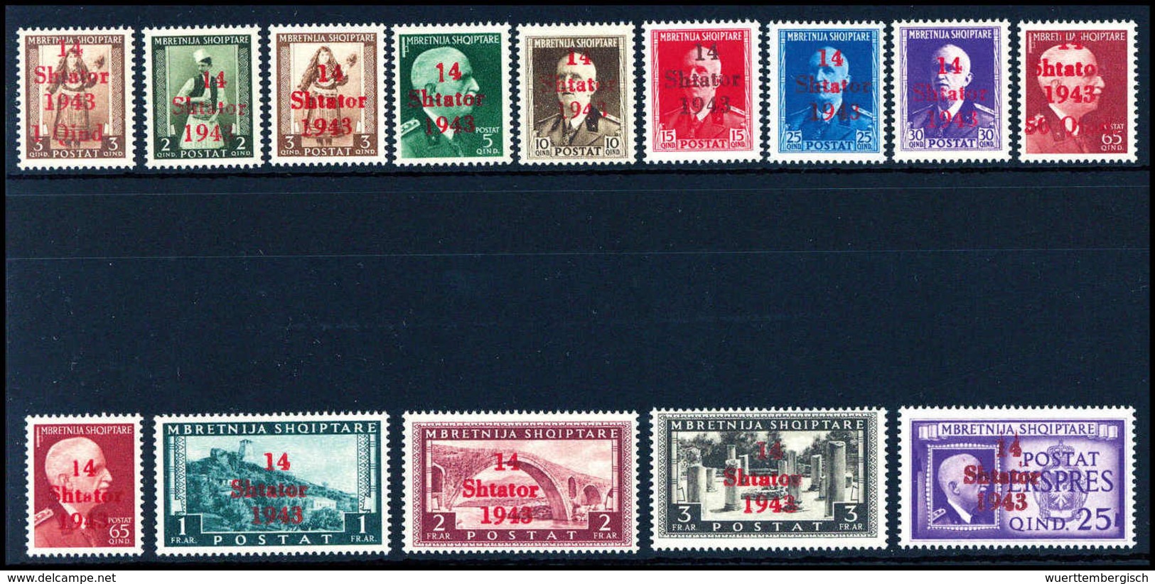 ** 1-25 Q., Tadellos Postfr. Serie.<br/><b>Katalogpreis: 480,-</b> (Michel: 1/14) - Other & Unclassified