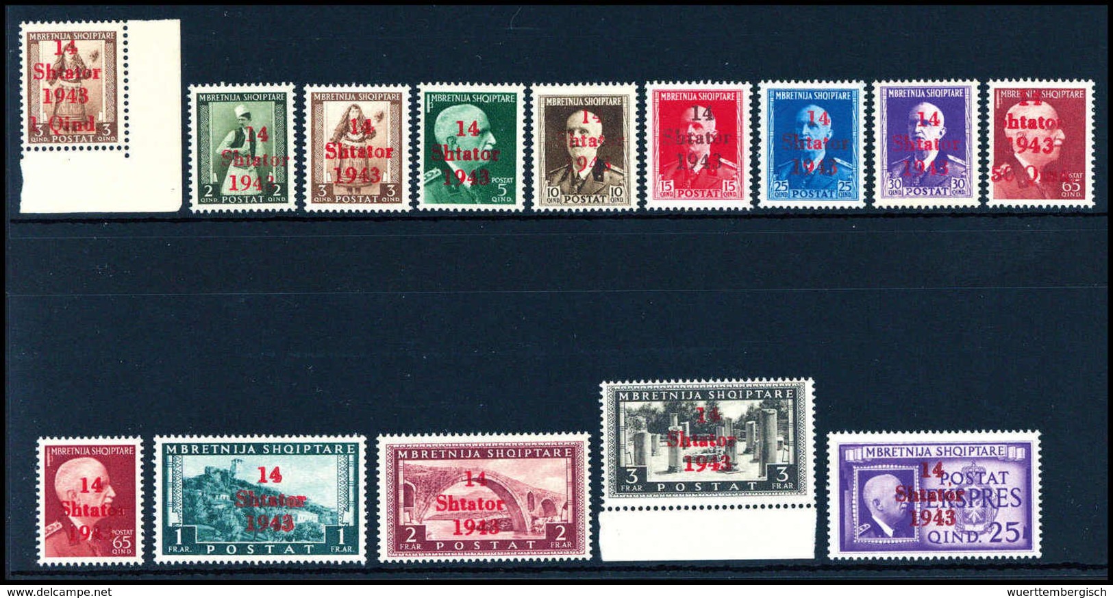 ** 1-25 Q., Tadellos Postfr. Serie.<br/><b>Katalogpreis: 480,-</b> (Michel: 1/14) - Other & Unclassified