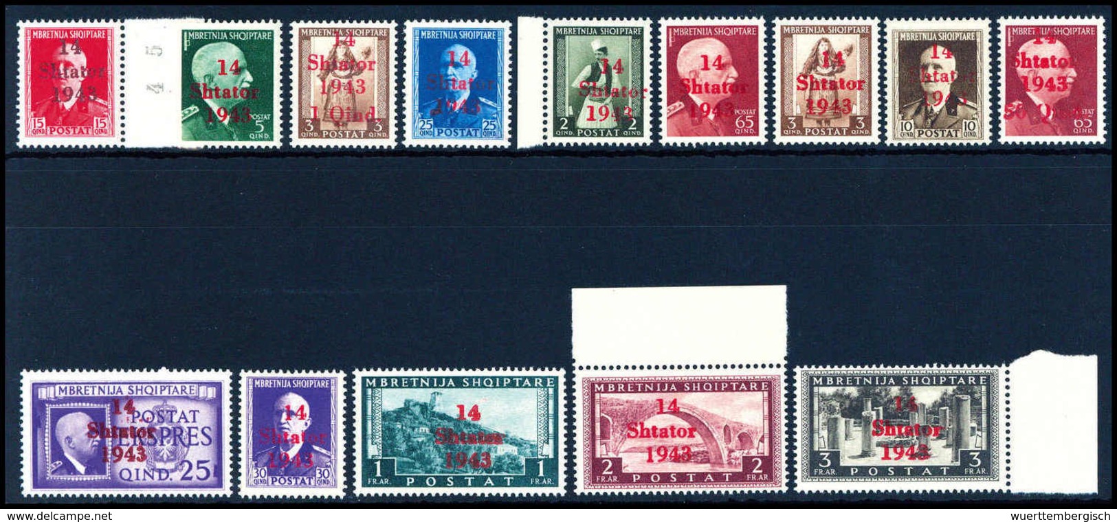 ** 1-25 Q., Tadellos Postfr. Serie.<br/><b>Katalogpreis: 480,-</b> (Michel: 1/14) - Other & Unclassified