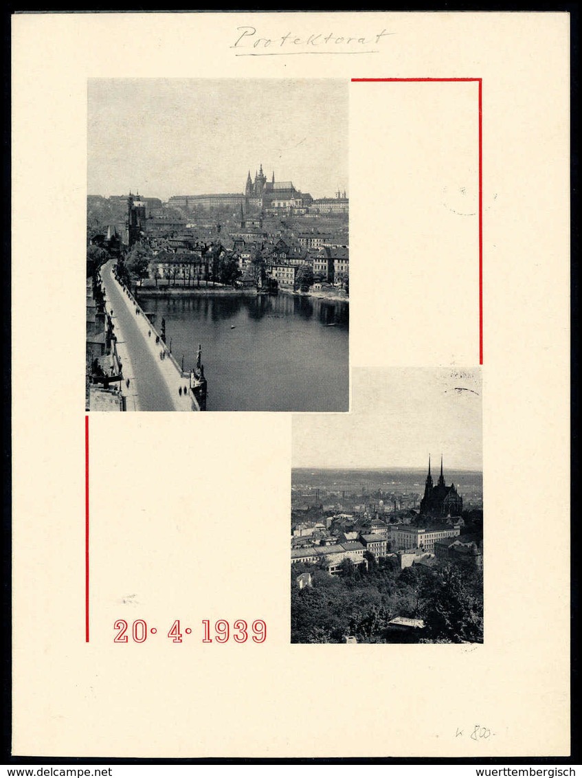 Kopfbilder/Landschaften, Serie Auf Vierseitigem Faltblatt Mit Ersttagsstempel. Selten.<br/><b>Katalogpreis: (800,-)</b>  - Autres & Non Classés