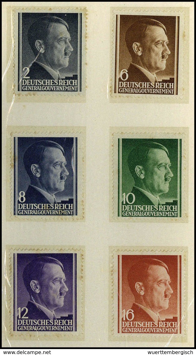 1941, 2-48 Gr., Kpl. Serie Im Offiziellen Geschenkheft Zum 2.Jahrestag Des GG 26/10 1941 (min. Altersspuren). Selten. (M - Altri & Non Classificati