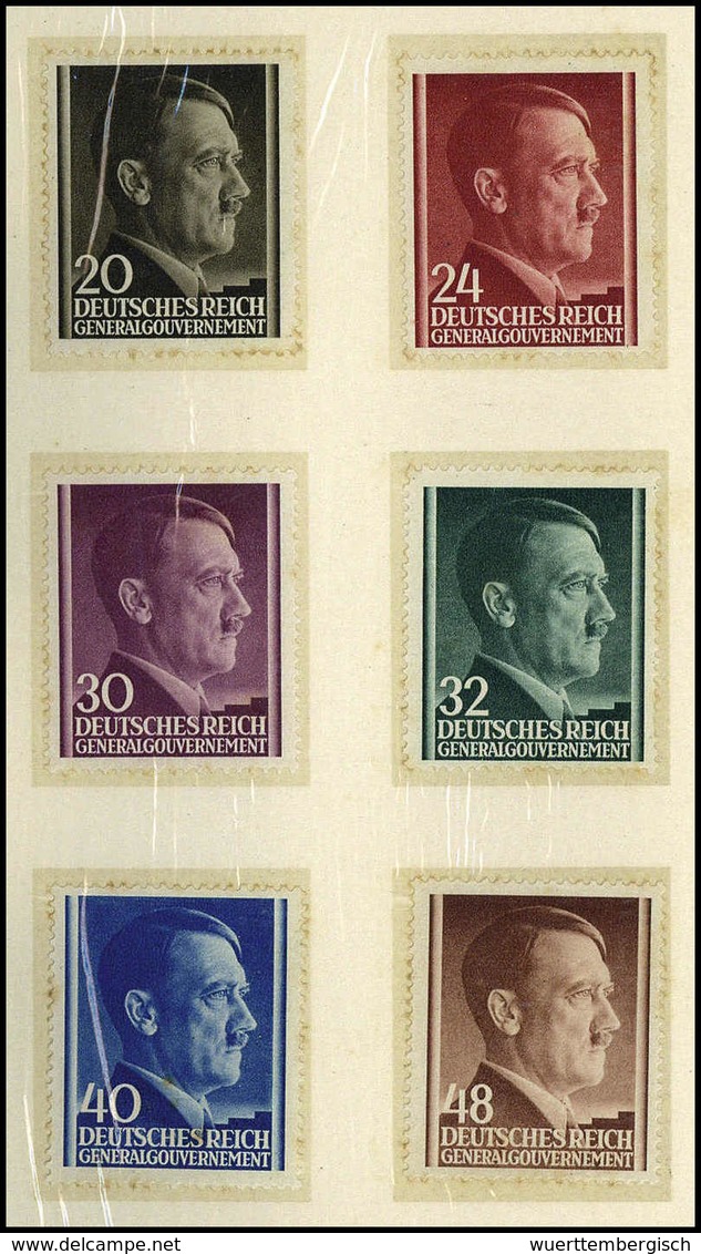 1941, 2-48 Gr., Kpl. Serie Im Offiziellen Geschenkheft Zum 2.Jahrestag Des GG 26/10 1941 (min. Altersspuren). Selten. (M - Altri & Non Classificati