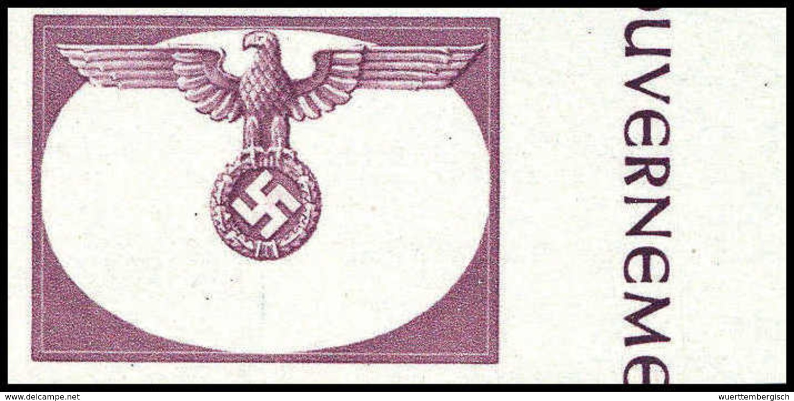 ** (1 Zl.), Ungezähnter Phasendruck (einfarbig) Mit Hoheitszeichen, Ohne Wertziffer, Tadellos Postfr. Mit Re. Bogenrand. - Sonstige & Ohne Zuordnung