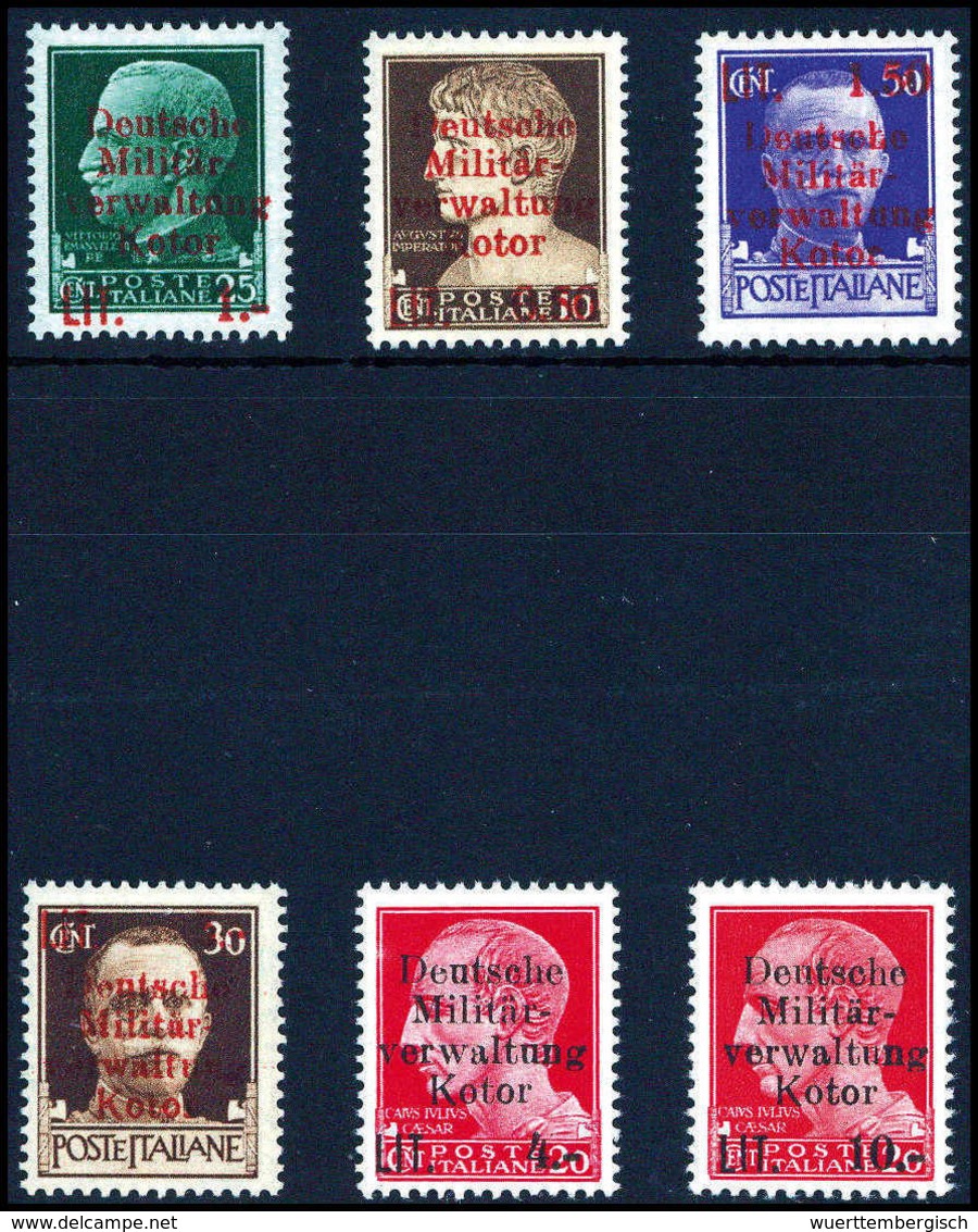 ** 0,50-10 L., Tadellos Postfr. Serie.<br/><b>Katalogpreis: 1.000,-</b> (Michel: 1/6) - Altri & Non Classificati