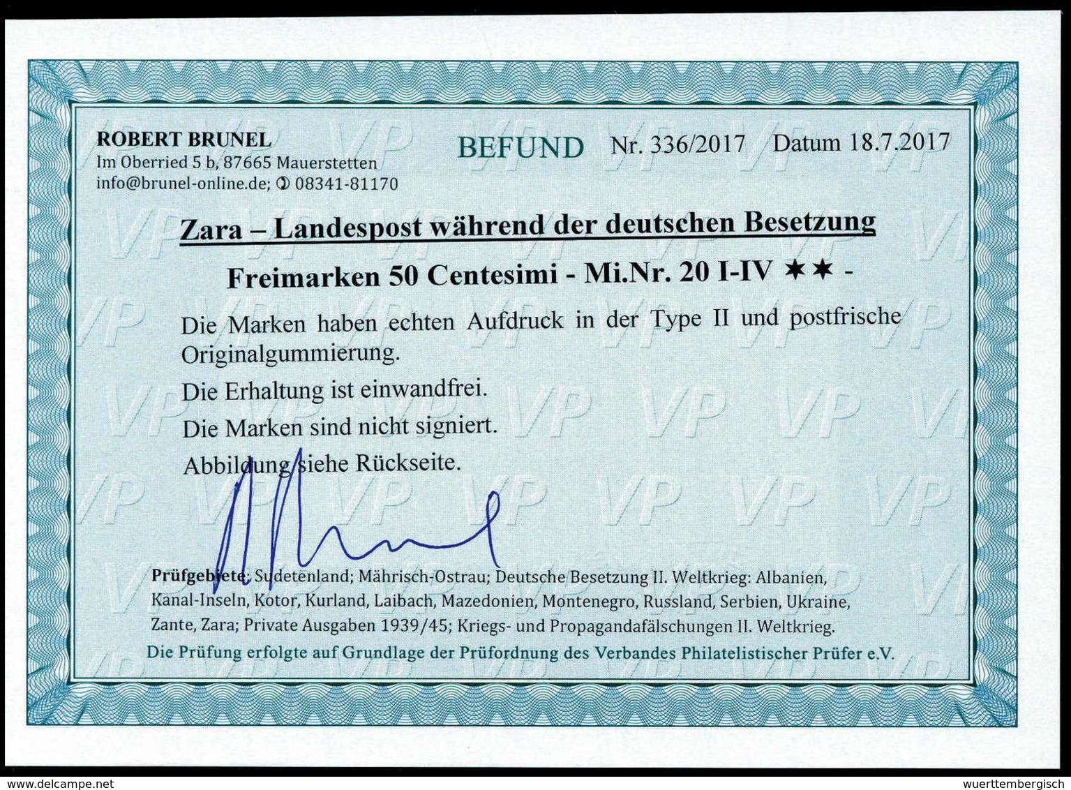 ** 50 C., Alle Vier Propagandafelder, Tadellos Postfr., Fotobefund Brunel BPP.<br/><b>Katalogpreis: 280,-</b> (Michel: 2 - Other & Unclassified