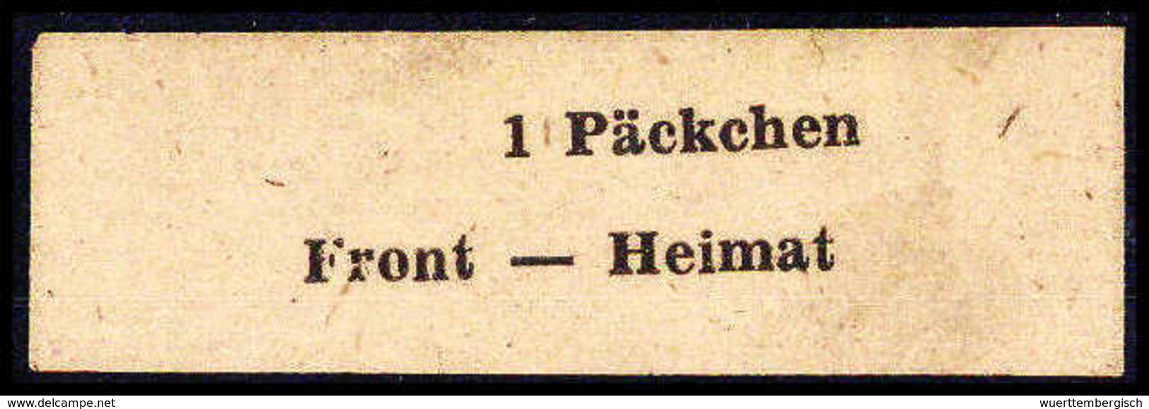 O. Gummi Kuban, Päckchenmarke In Type III, Farbfrisches Und Besonders Groß Geschnittenes Exemplar (im Oberen Rand Kl. Pa - Other & Unclassified