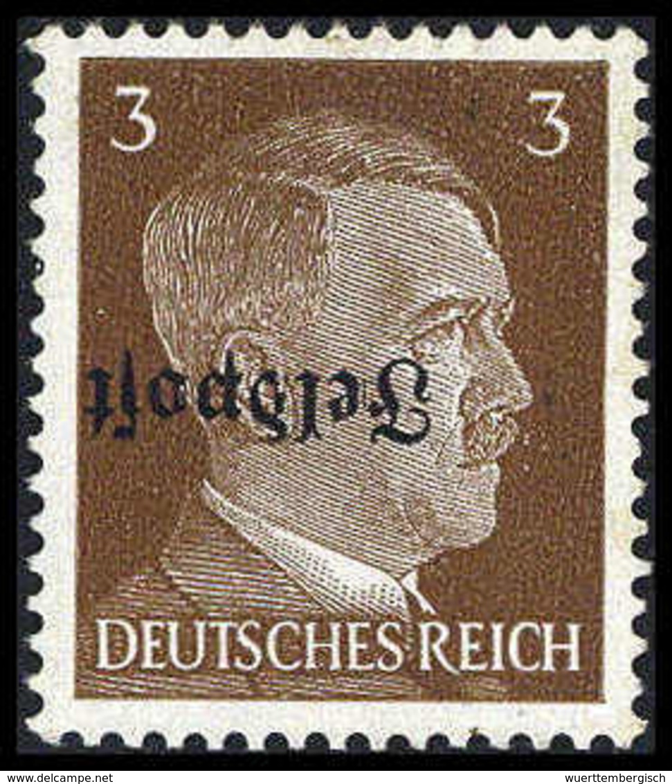 ** Ruhrkessel, Abart: Kopfstehender Aufdruck, Tadellos Postfr., Sign. Lange, Dub.<br/><b>Katalogpreis: 900,-</b> (Michel - Autres & Non Classés