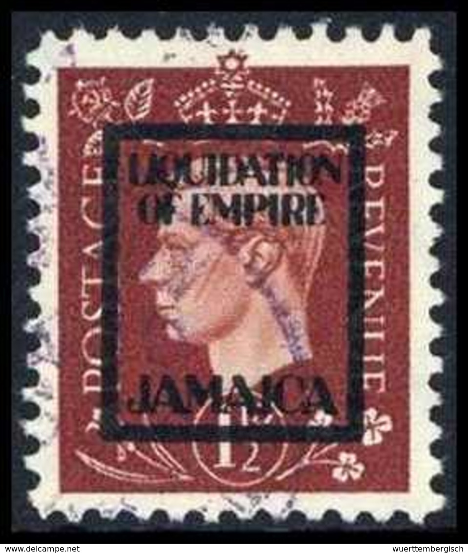 Gest. Jamaica 1½ P., Tadellos Gestplt.<br/><b>Katalogpreis: 140,-+</b> (Michel: 11IVd) - Altri & Non Classificati