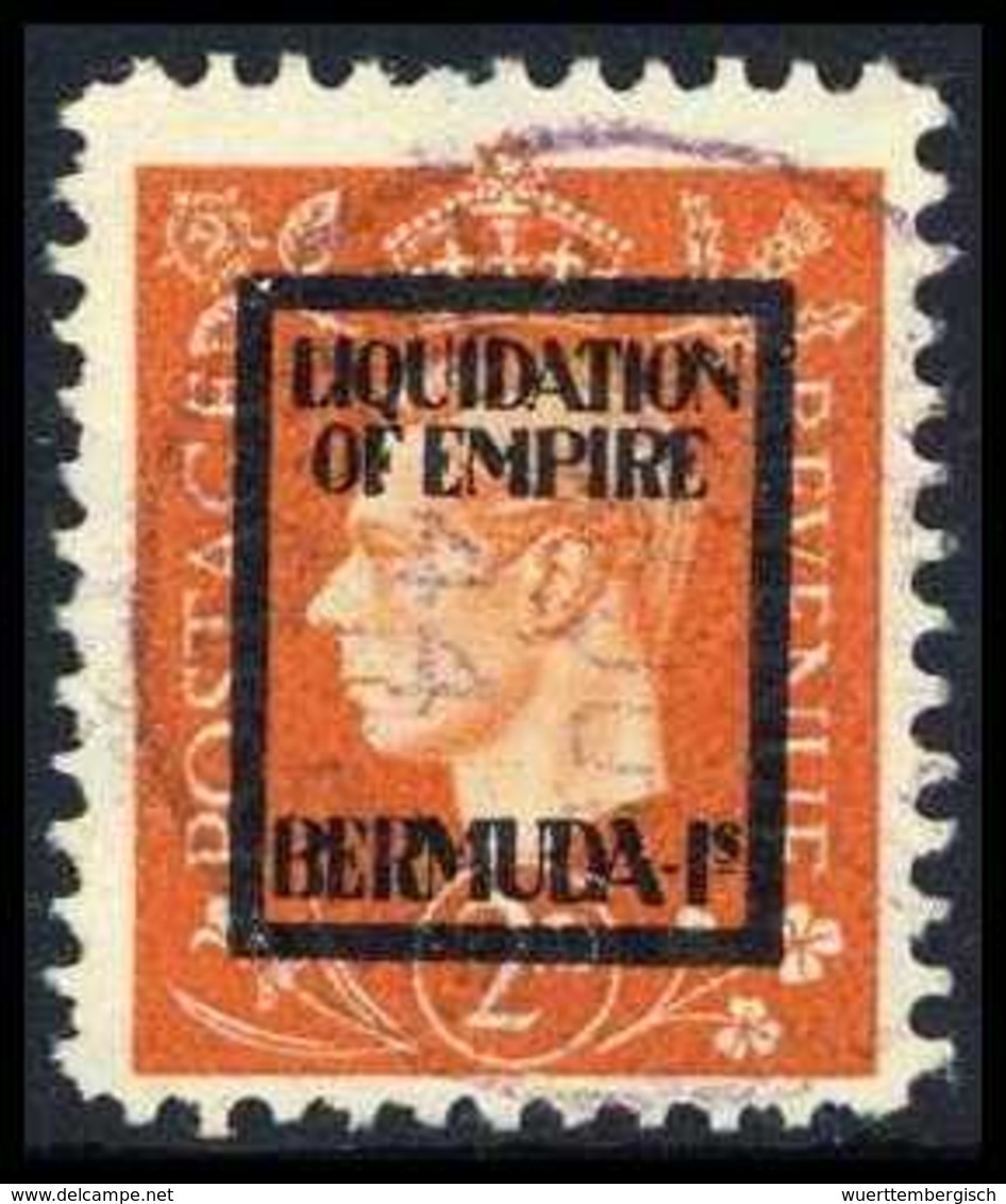 Gest. Bermuda-Is 2 P., Tadellos Gestplt.<br/><b>Katalogpreis: 140,-</b> (Michel: 12IVg) - Other & Unclassified