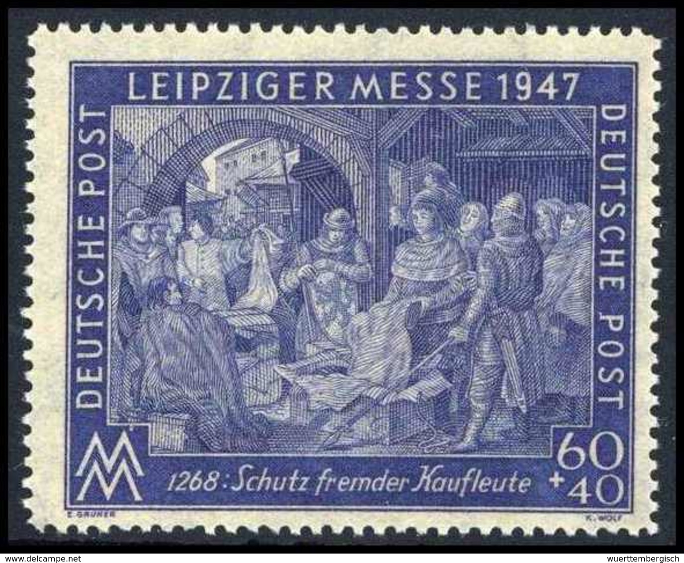 ** 60 Pfg., Wz.: Stufen Flach Fallend, Tadellos Postfr., Sign. Schlegel BPP.<br/><b>Katalogpreis: 60,-</b> (Michel: 94IA - Altri & Non Classificati