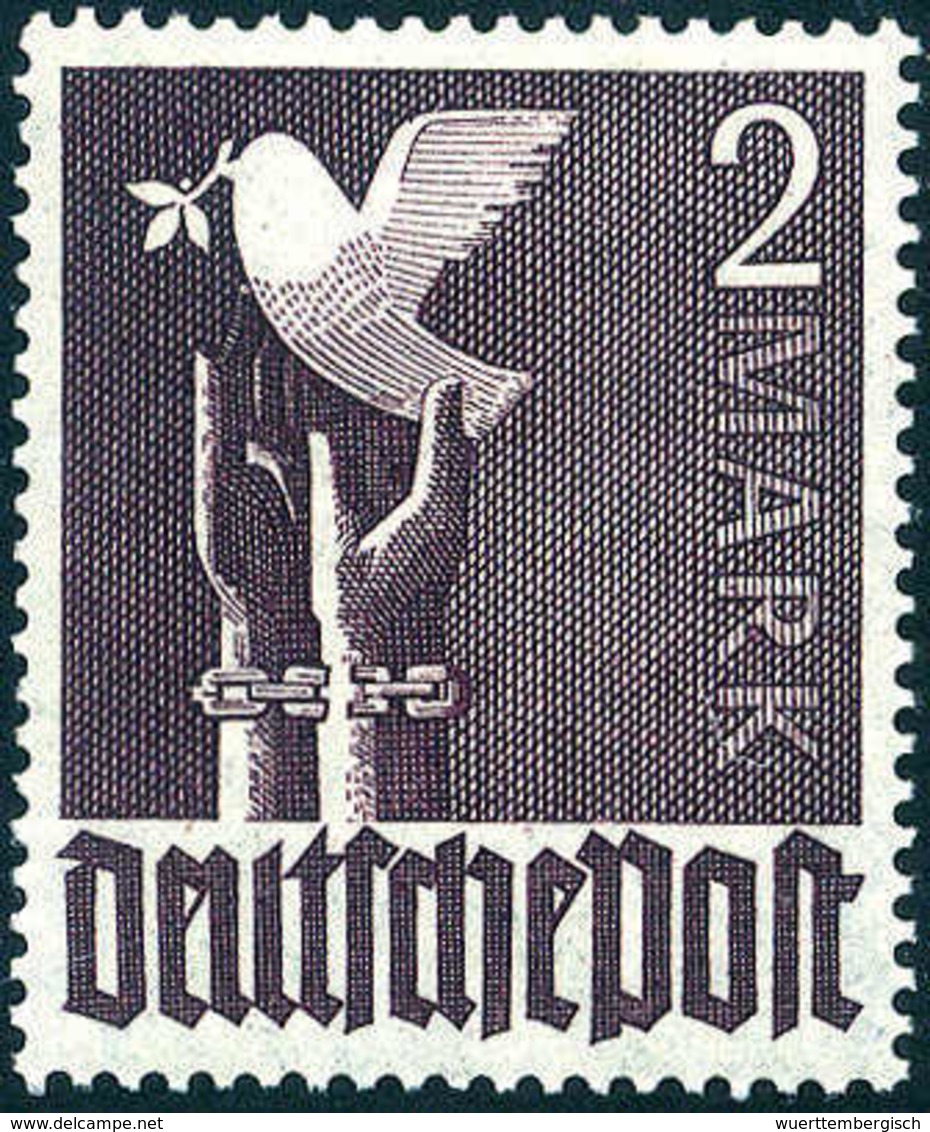 2 Mk., Abart: Druck Auf Vorder- Und Rückseite, Tadellos Postfrisch.<br/><b>Katalogpreis: 200,-</b> (Michel: 960DG) - Altri & Non Classificati