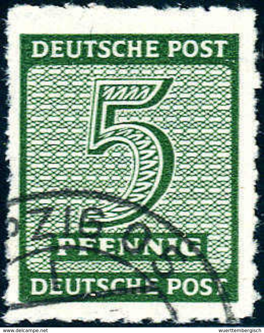 Gest. 5 Pfg., PMT, Tadellos Gestplt., Sign. Jasch BPP.<br/><b>Katalogpreis: 400,-</b> (Michel: 116Cy) - Sonstige & Ohne Zuordnung