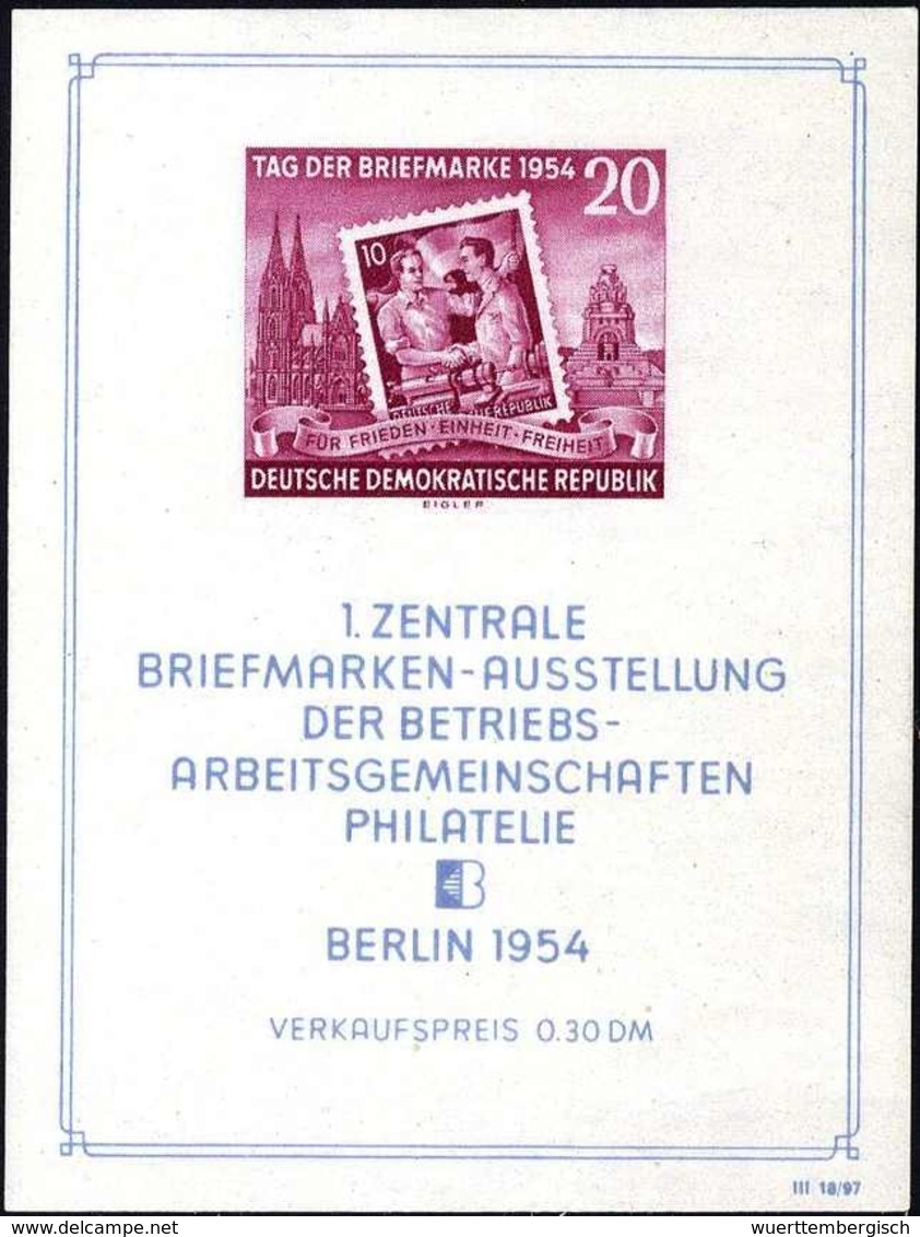 ** Ausstellungs-Block, Abart III, Tadellos Postfr.<br/><b>Katalogpreis: 350,-</b> (Michel: Bl.10III) - Other & Unclassified