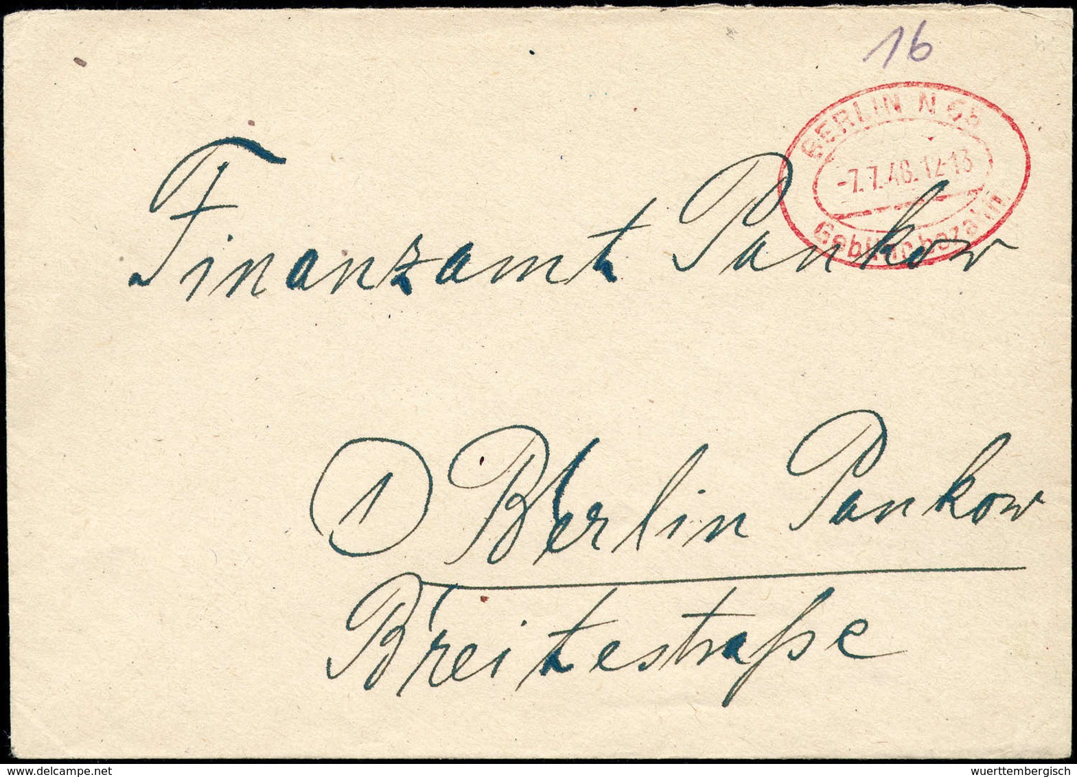 1948, Zwölf Briefe Mit Gebühr-Bezahlt- Bzw. Absender-Freistempel, Dabei Seltene Provisorien, U.a. BERLIN-WEIDMANNSLUST 1 - Other & Unclassified