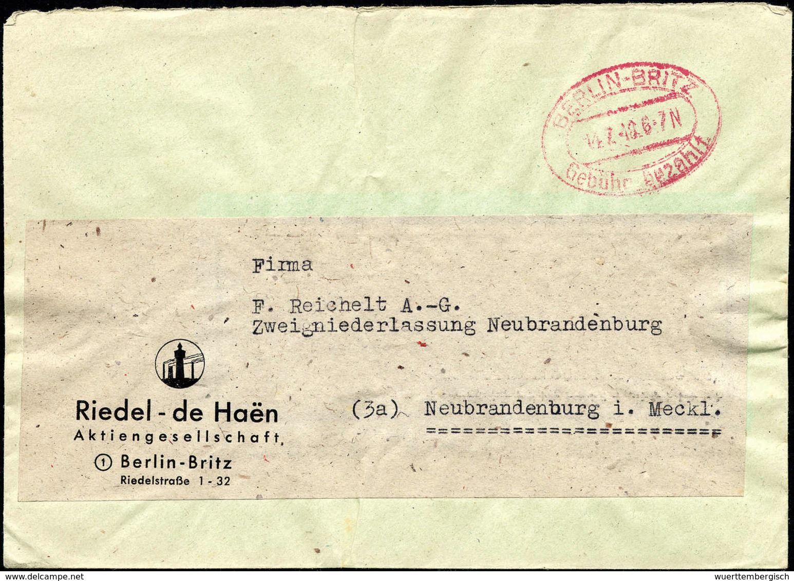 1948, Zwölf Briefe Mit Gebühr-Bezahlt- Bzw. Absender-Freistempel, Dabei Seltene Provisorien, U.a. BERLIN-WEIDMANNSLUST 1 - Other & Unclassified