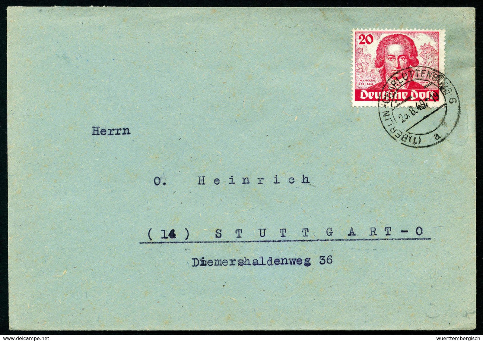 Beleg 10 Und 20 Pfg., Je EF Auf Portoger. Postkarte Bzw. Brief.<br/><b>Katalogpreis: 320,-</b> (Michel: 61/62) - Altri & Non Classificati