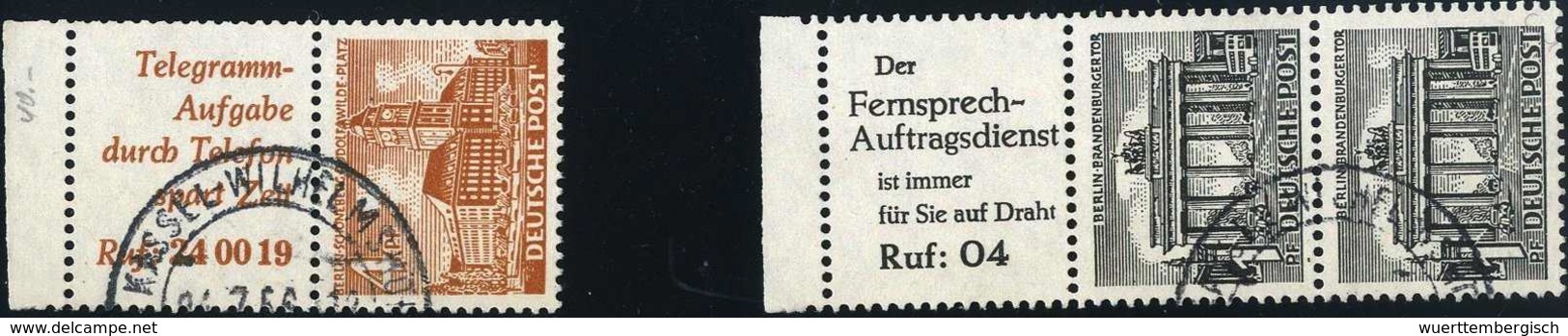 Gest. Bauten R5/4 Pfg. Und R6/1 Pfg., Tadellos Gestplt., S8 Sign. Schlegel BPP.<br/><b>Katalogpreis: 170,-</b> (Michel:  - Sonstige & Ohne Zuordnung