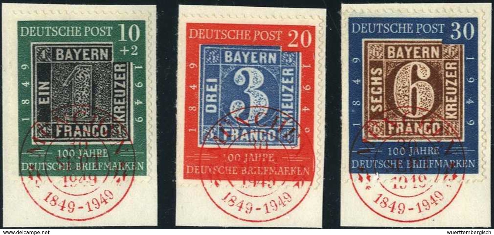 Briefst. Tag Der Briefmarke, Tadellose Serie Auf Schönen Bfstkn. Mit Idealen, Roten ESST Von München.<br/><b>Katalogprei - Autres & Non Classés