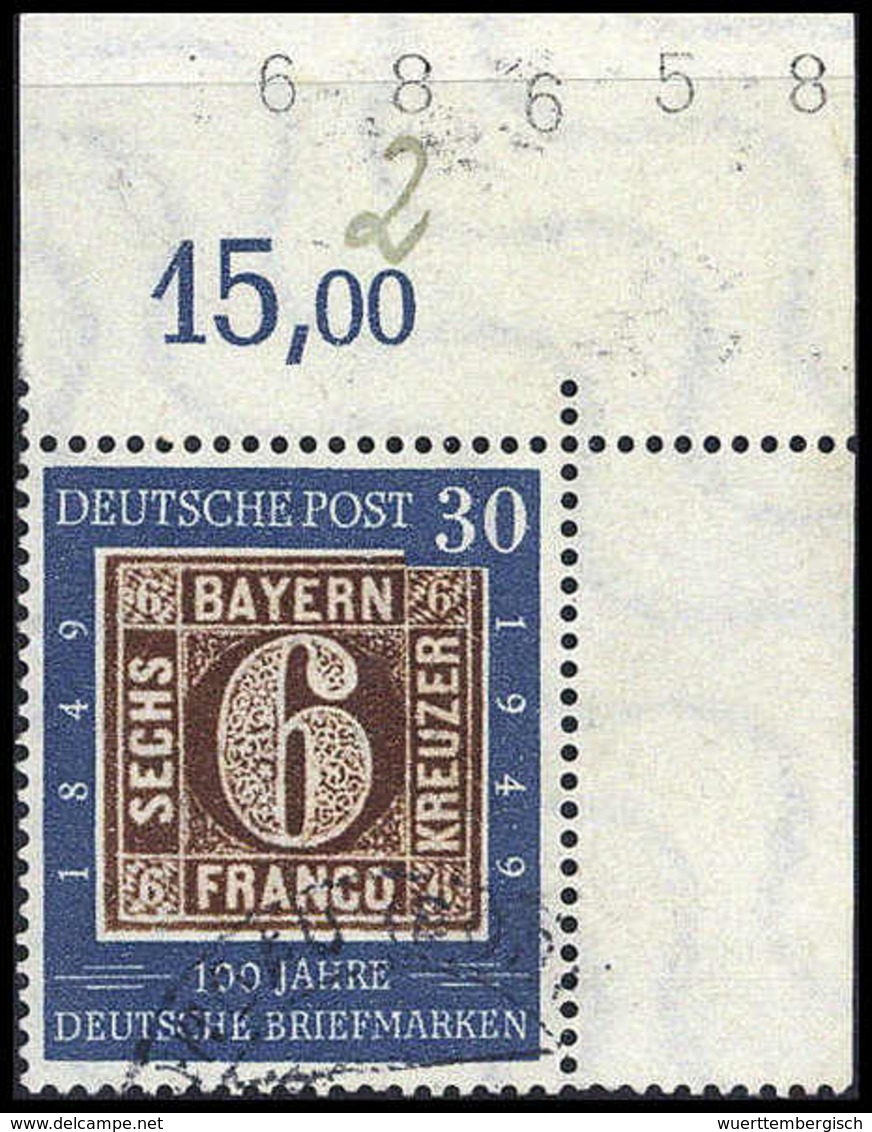 Gest. 30 Pfg., Tadellose, Re. Ob. Bogenecke Mit Paginier-Bogen-Nr."68658". (Michel: 115) - Altri & Non Classificati