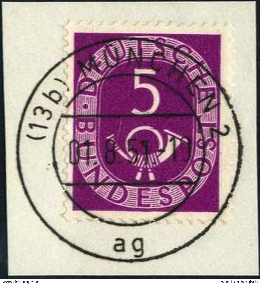 Briefst. 5 Pfg., Tadelloses Bfstk. Mit Idealem Ersttagsstempel Von München, Kopie Von Fotobefund Schlegel BPP. (Michel:  - Autres & Non Classés