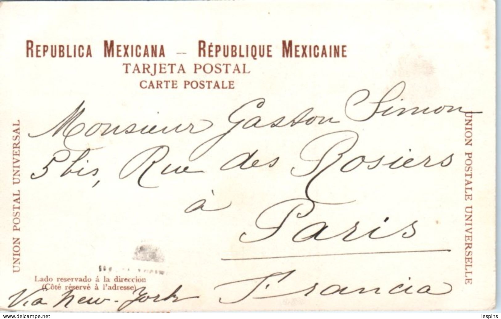 AMERIQUE -  MEXIQUE -- Mexico -  100/5 - Mexique