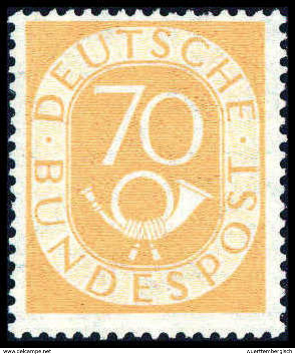 ** 70 Pfg., Postfr. (zwei Kurze Zähne), Fotobefund Schlegel BPP.<br/><b>Katalogpreis: 500,-</b> (Michel: 136) - Sonstige & Ohne Zuordnung