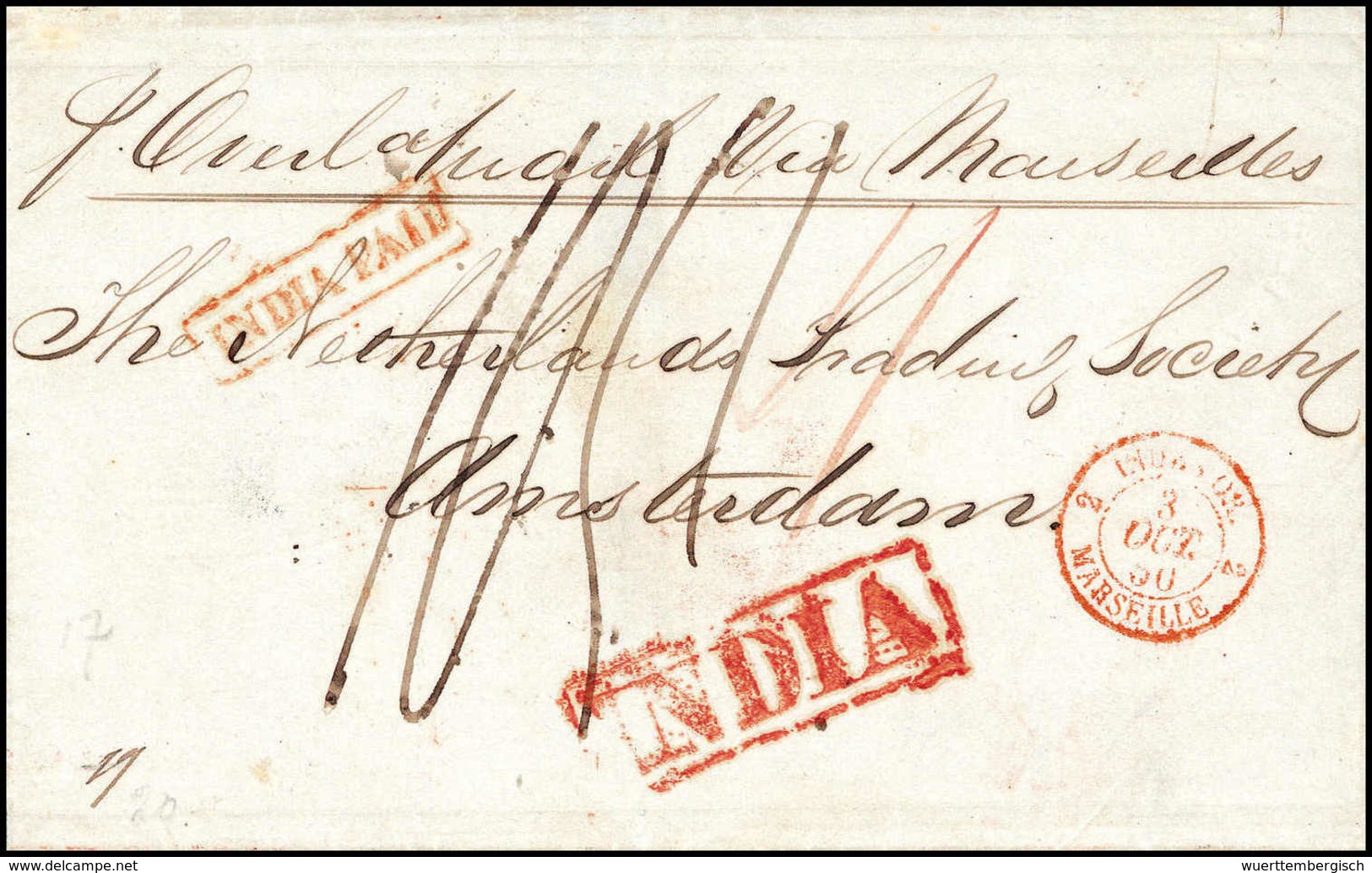 Beleg SCHIFFS-/SEEPOST - umfangreiche und sehr interes. Slg. von über 200 Belegen ab ca. 1823, viele Briefe und Karten a