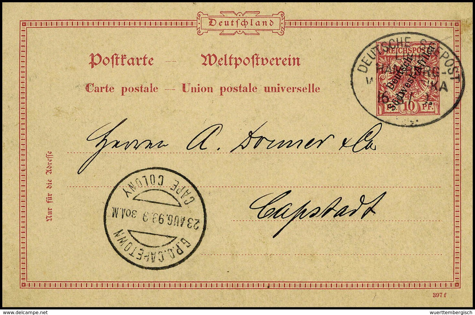 Beleg SCHIFFSPOST - Kl. Partie Von Acht Belegen 1898/1910, Dabei Bessere Stücke. - Autres & Non Classés
