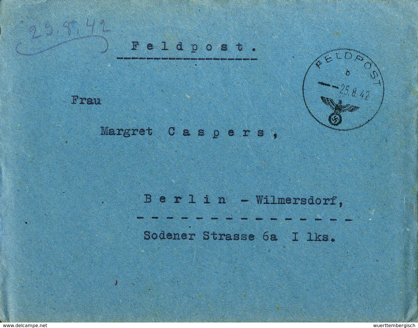 Beleg KANALINSELN - Zwei Feldpostbriefe Mit Stempel Vom 25.8. Bzw. 12.11.42, FP-Nr.24200 (Kanalinseln). Beide Mit Origin - Autres & Non Classés