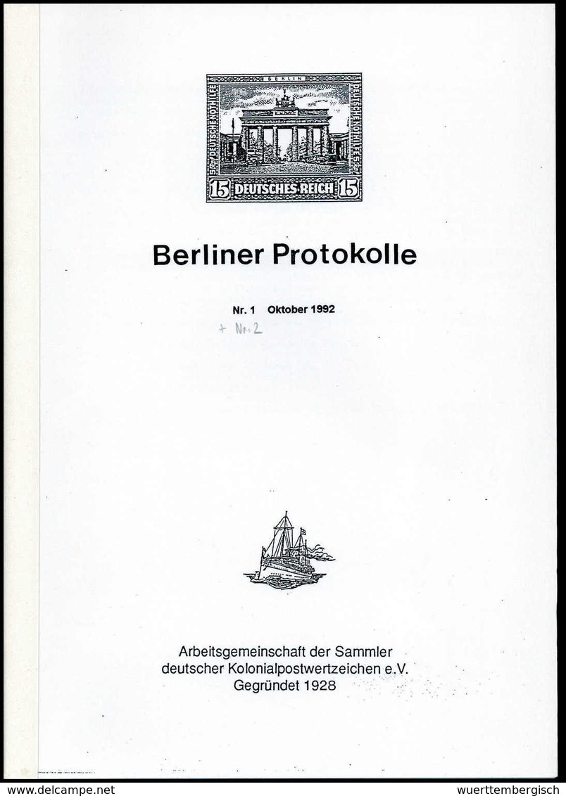 BERLINER PROTOKOLLE 1992-2017 (Heft-Nr.1-147), Wolfgang Hermann, Berlin. Die Detaillierteste Veröffentlichung über Die D - Autres & Non Classés