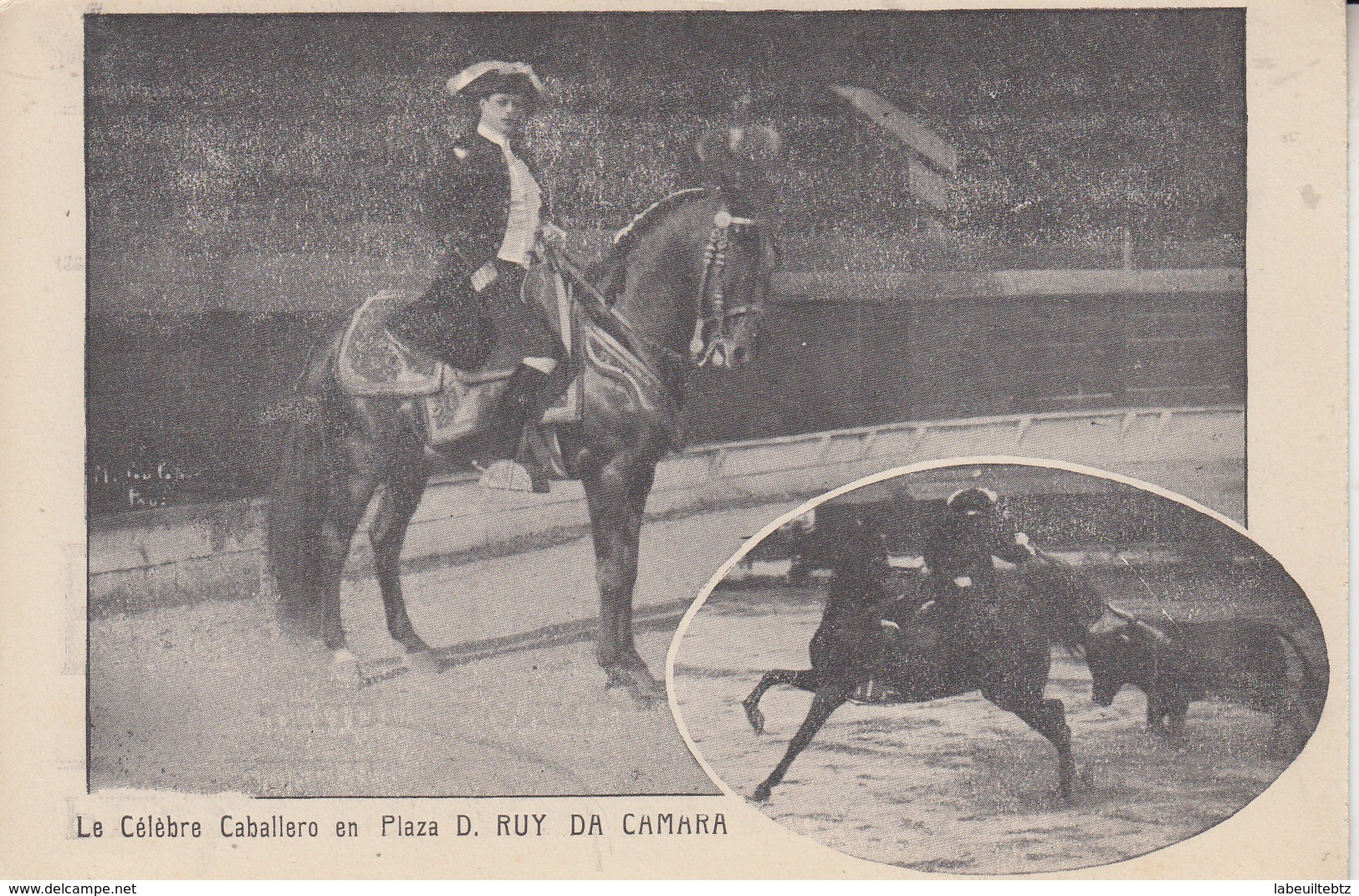 Caballero En Plaza D. RUY DE CAMARA - Plaza De Toros De BAYONNE  PRIX FIXE - Corrida