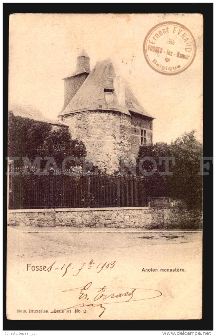 FOSSES ANCIEN MONASTERE Circulee Sud America Original Ca1900 POSTCARD CPA (W4_3846) - Fosses-la-Ville