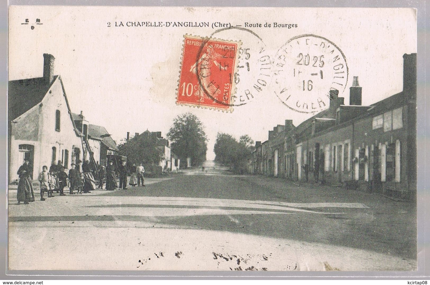 LA CHAPELLE - D'ANGILLON . Route De Bourges . - Autres & Non Classés
