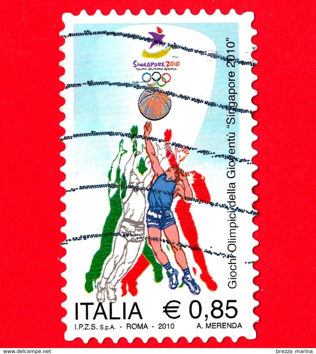 ITALIA - Usato - 2010 - Olimpiadi 2010 - Giochi Olimpici Della Gioventù Singapore 2010 - 0,85 - 2001-10: Gebraucht