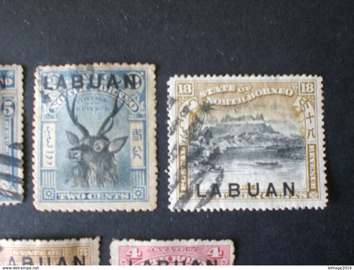 Malaysia LABUAN 1900 -1902  Not Issued North Borneo Stamps Overprinted Postage Due - Autres & Non Classés