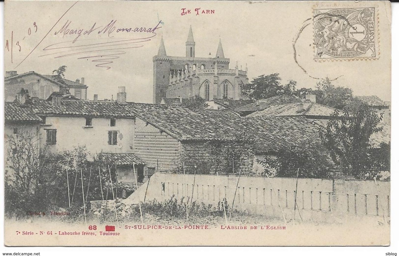 CPA  - SAINT SULPICE De La Pointe - L'Abside De L'église - Saint Sulpice