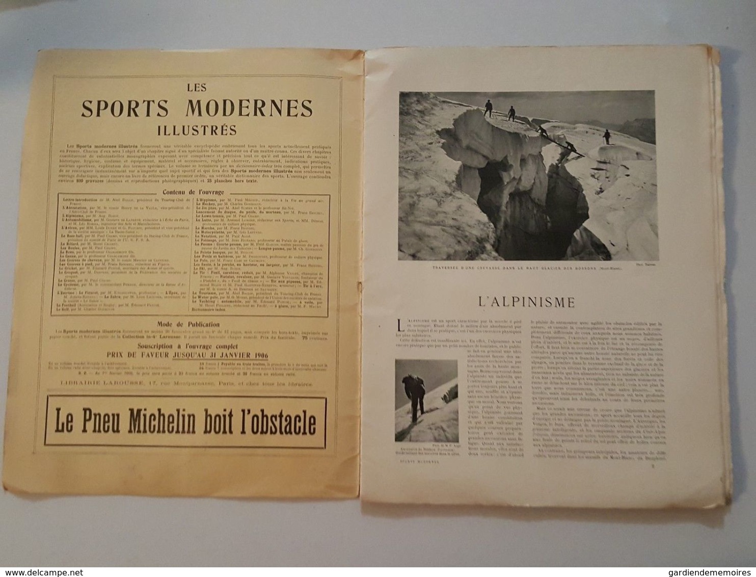 1905 Les Sports Modernes Illustrés - L'Alpinisme, Photos Tairraz Neurdein Brault - Sports D'hiver