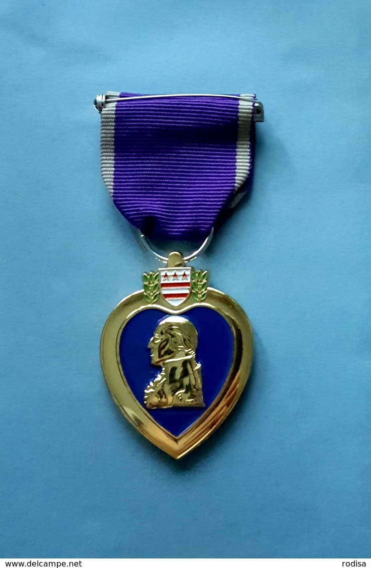 USA  Purple Heart - Copie - Ruban Et Médaille - Estados Unidos