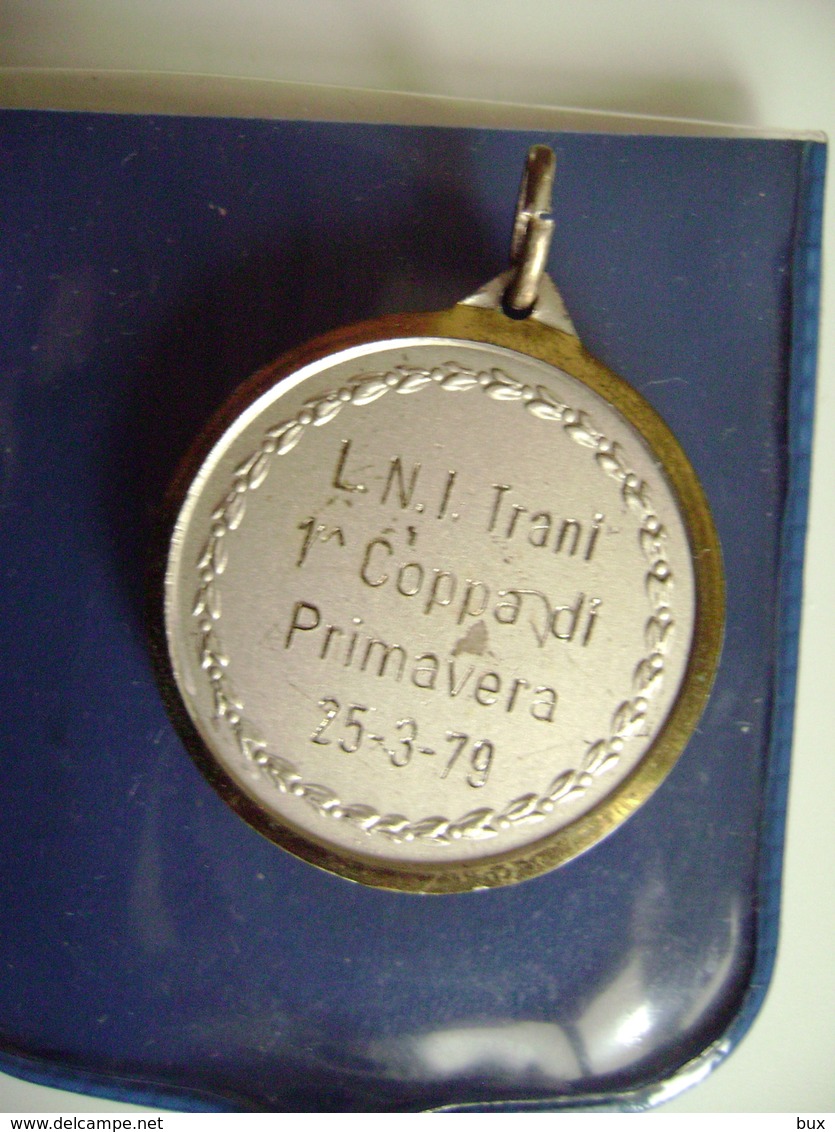 1979  TRANI  1° COPPA DI  PRIMAVERA    REMI REGATA  VELA SPORT MEDAGLIA MEDAL - Aviron