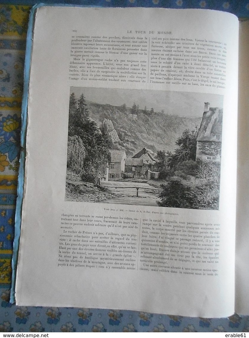 LE TOUR DU MONDE 1885 N° 1274 BELGIQUE NAMUR SAINT LOUP FRENES YVOIR POILVACHE ROUILLON DINANT BOUVIGNES CREVECOEUR - Revues Anciennes - Avant 1900