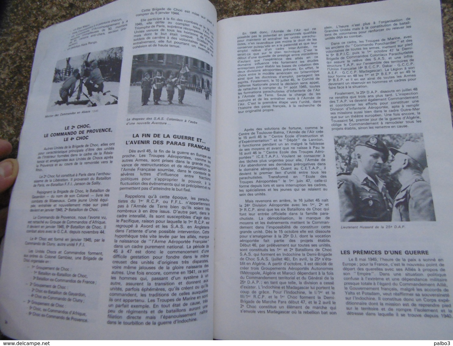livre brochure 11ème DP TROUPES AEROPORTEES 1977 PARACHUTISTE TAP