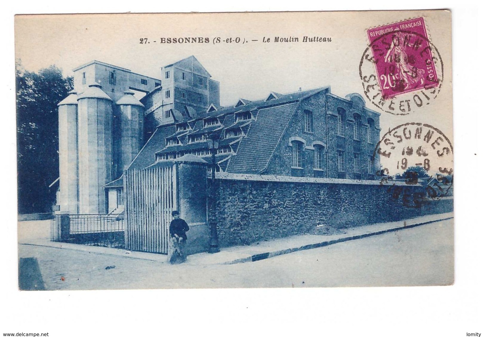 91 Corbeil Essonnes Le Moulin Hutteau Cachet 1936 - Corbeil Essonnes