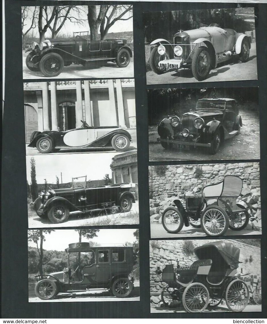 Gard. Uzès Mini Carnet De 9 Cartes.Automobile Peugeot,Bentley,Bugatti,Renault,Dion-Bouton - Uzès