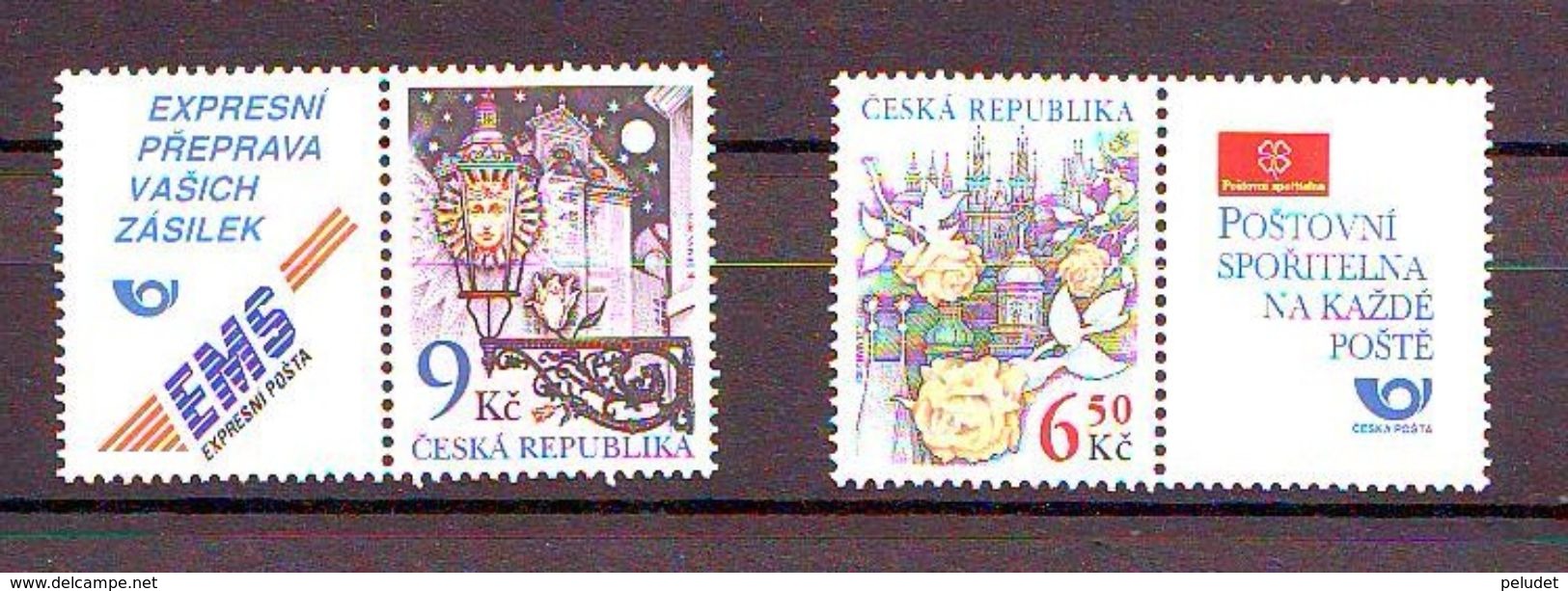 Czech Republic Lantern In Novy Svet. 1v: 9Kc + EMS Label Mnh (sello De La Izquierda) - Nuovi