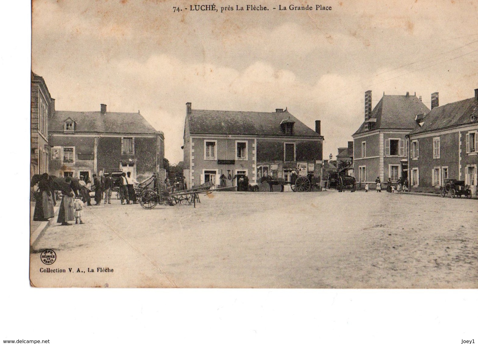 Luché   La Grande Place  Année 1918 Dos Divisé écrite - Luche Pringe